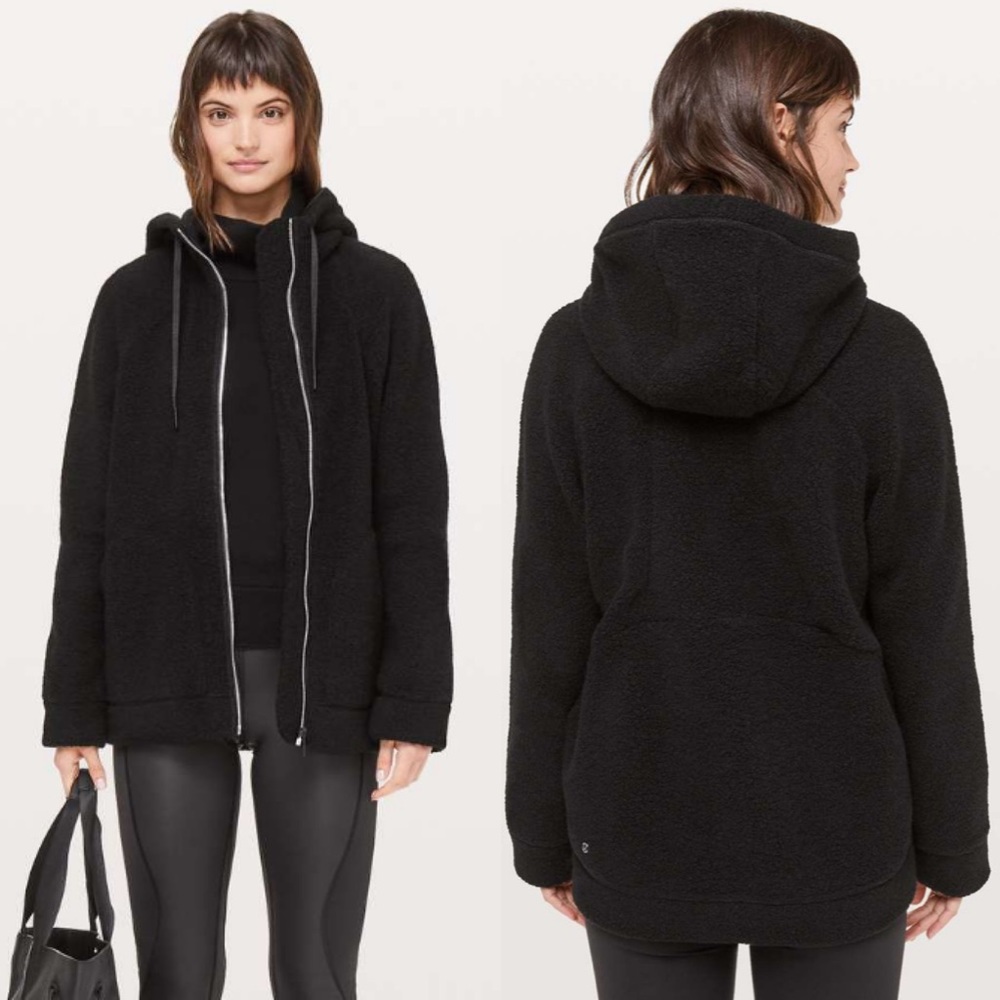 lululemon athletica Black Hooded Jacket